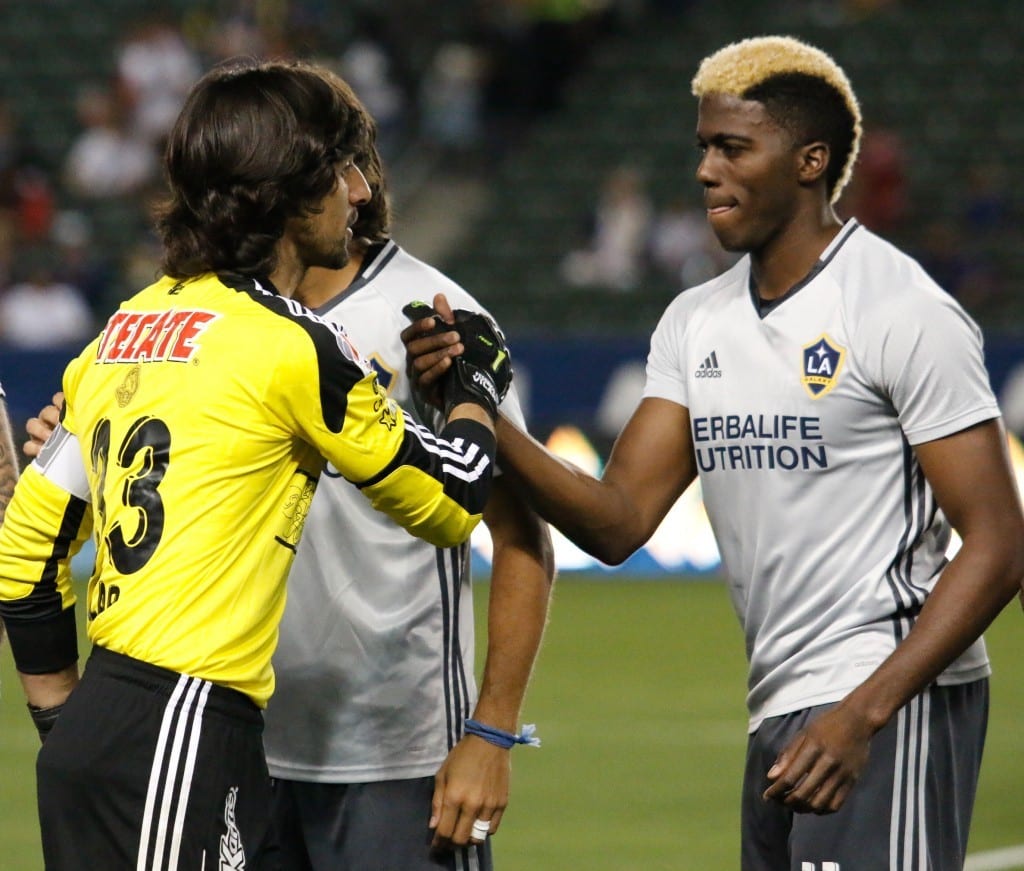 LA Galaxy take on Club Tijuana in preseason friendly at StubHub Center. Mandatory Photo Credit: Brittany Campbell