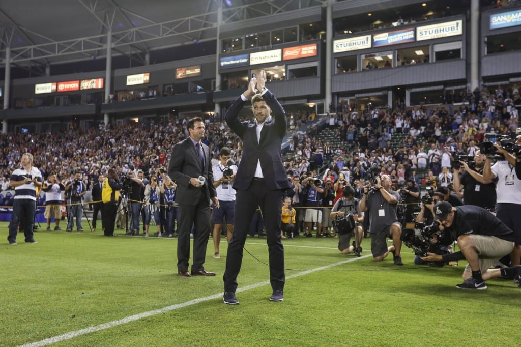 Steven Gerrard Unveiled by the LA Galaxy – Corner of the Galaxy