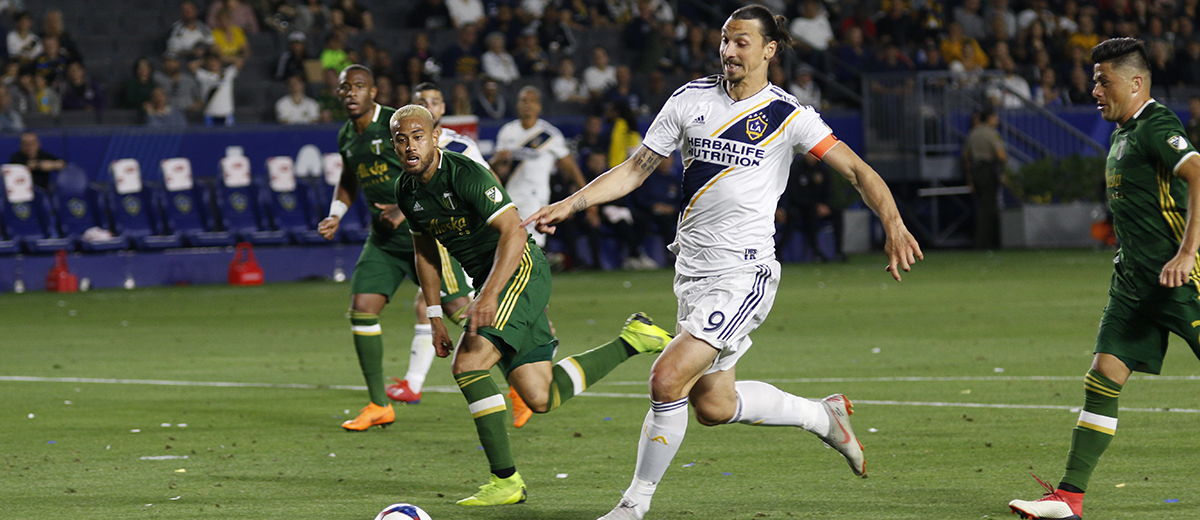 Zlatan Ibrahimovic plays for the LA Galaxy - Photo by Brittany Campbell