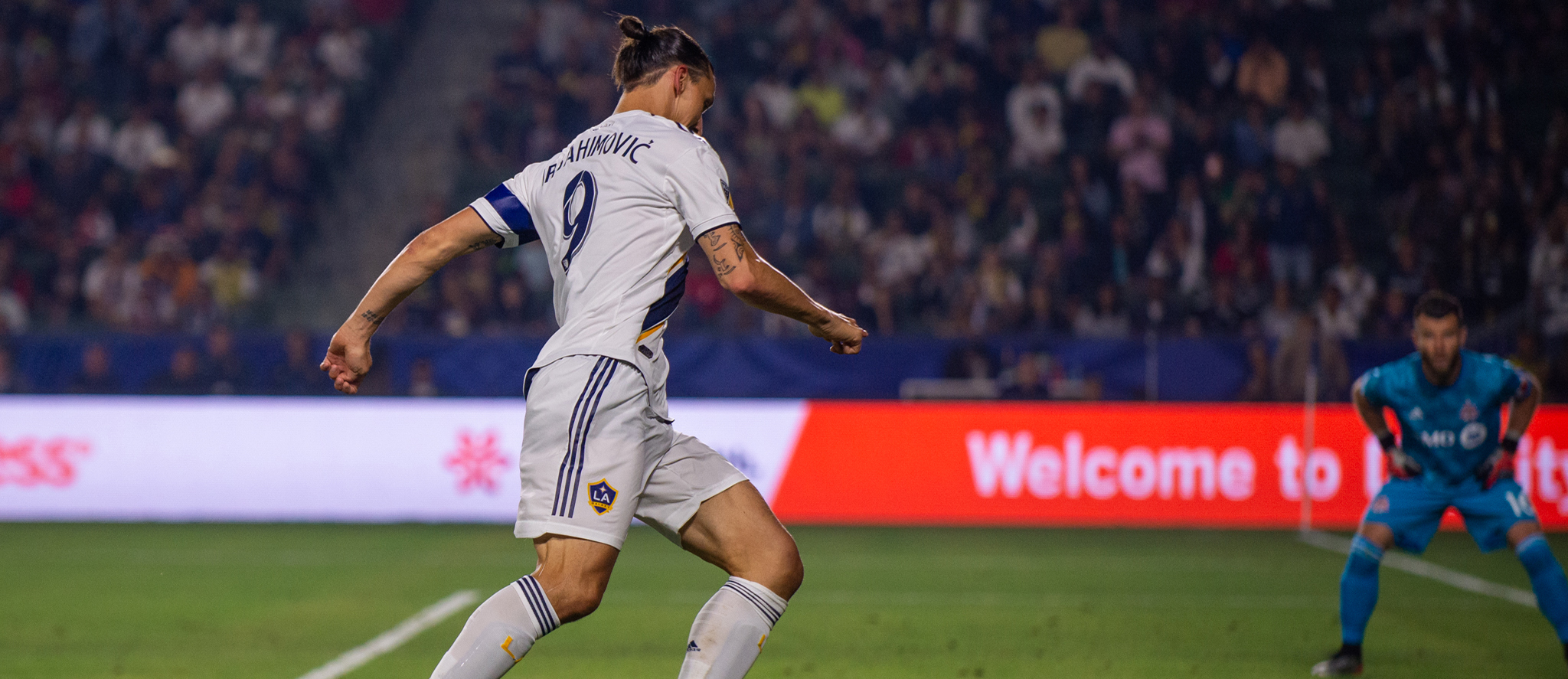 Zlatan Ibrahimovic plays for the LA Galaxy on July 4, 2019 -- Photo by Steve Carrillo